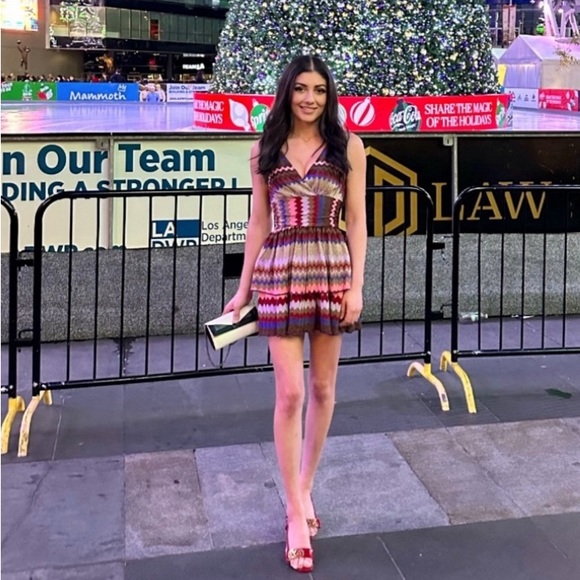 Ramy Brook Zig zag tiered mini dress - Picture 2 of 5